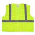 Gilet de sécurité en maille verte haute visibilité